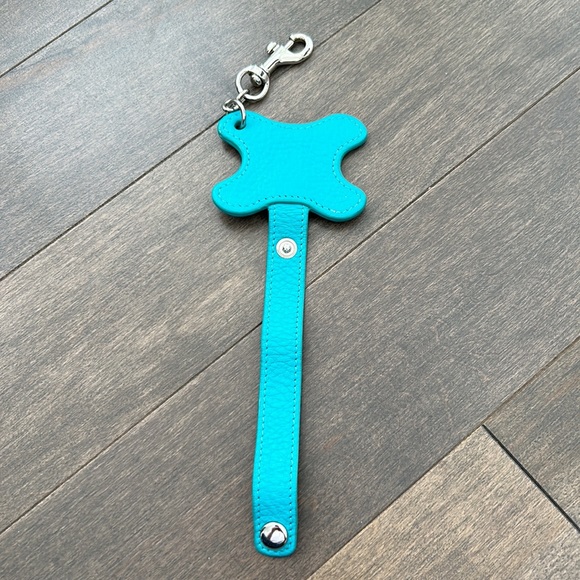 LEATHEROLOGY Turquoise Leather Headphone Wrap Cord Holder, Pencil Pouch, Wallet - Picture 3 of 16